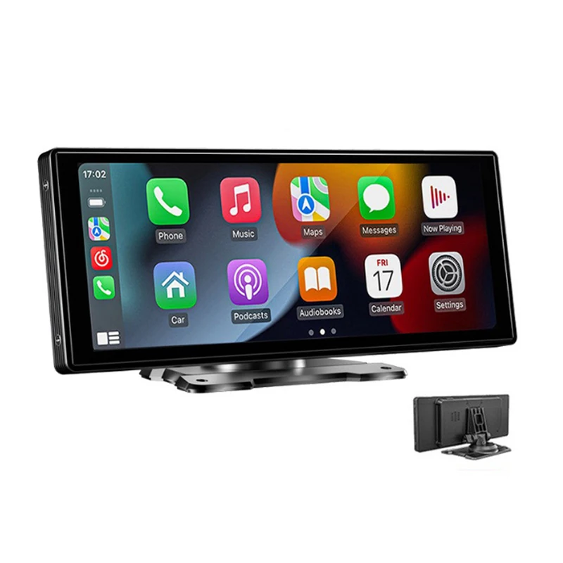 10.26-inch Touch Screen HD Wireless CarPlay Android Auto Display Portable Monitor Universal Car DVD Player Bluetooth