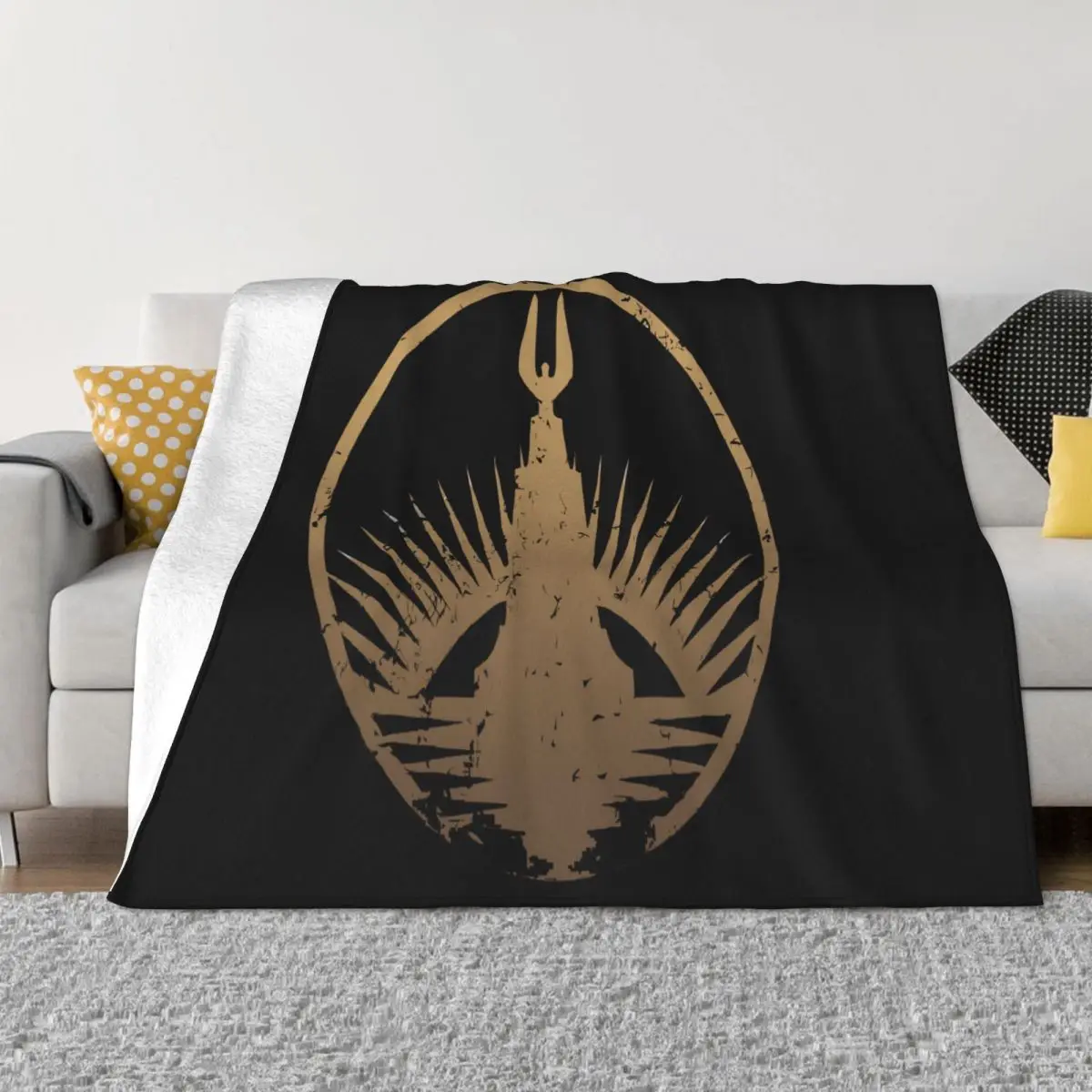 Bioshock Rapture Gold Faded Plush Bed Blankets Winter Blankets Blankets And Blankets Throw Blanket