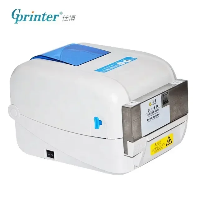 Gprinter GP-1834TC Stampante a trasferimento termico da 4 pollici con taglierina automatica per etichette adesive per abbigliamento Stampanti per etichette per la cura del lavaggio