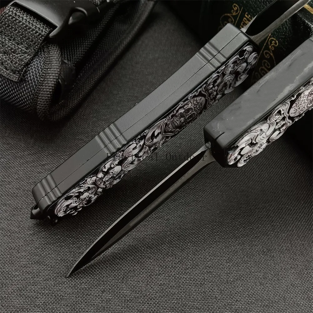 NEW MICR 7699 Tactical Knife 440C Blade Zinc Alloy Handle Outdoor EDC Pocket Knives Utility Camping Hunting Tool Folding Knife