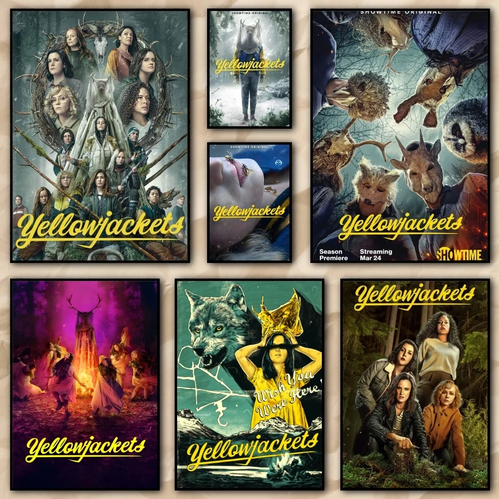 Movie Yellowjackets Painting Calligraphy HD Canvas Poster living room bedroom bar aesthetic decoration