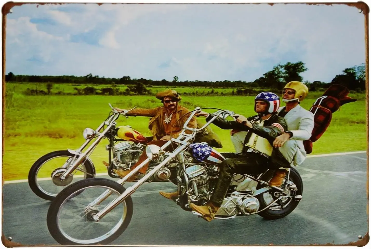 Metal Tin Sign Motorcycle Retro Vintage Home Decor Metal Bar Tin Sign -Aluminum