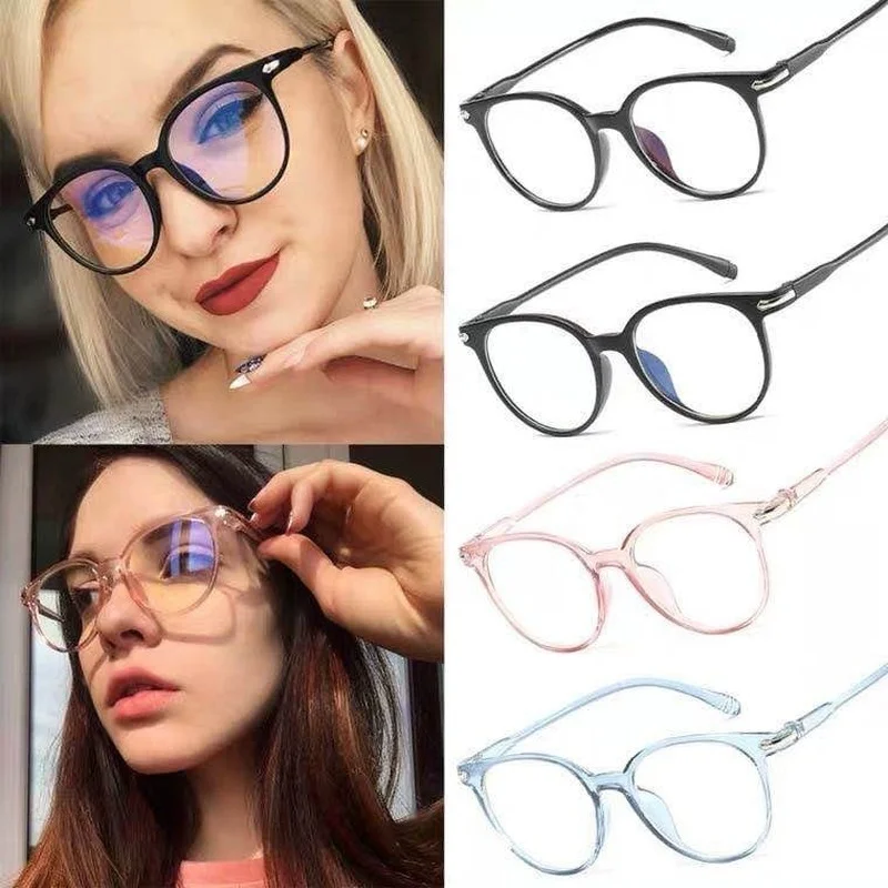 

Anti Blue Light Reading Glasses For Women Flexible Frame Computer Eyewear Female Clear Lenses High Quality Wholesale