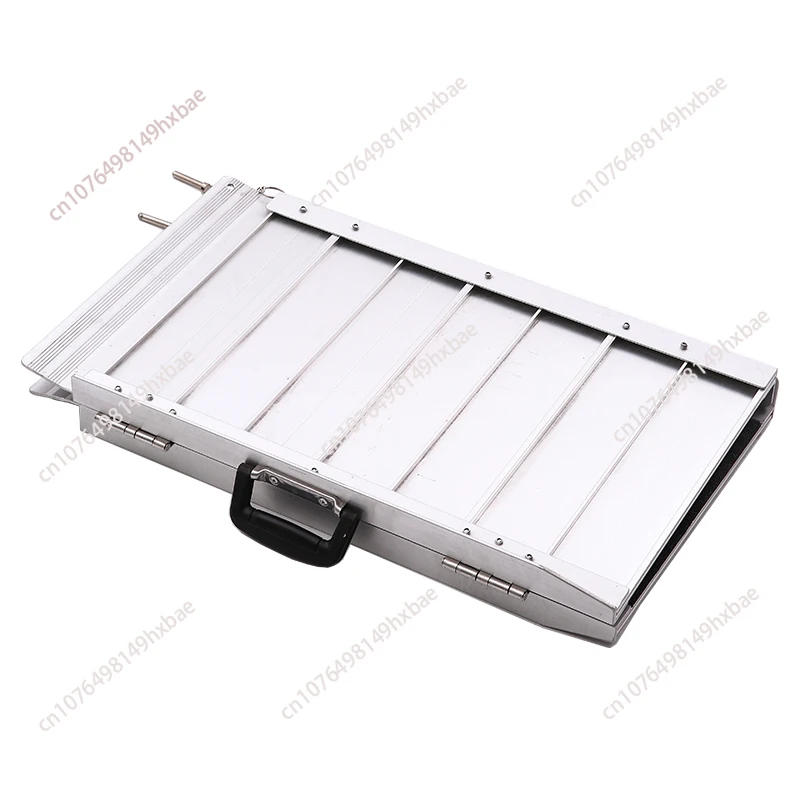 4FT Heavy Duty Loading Ramp Foldable Aluminum Ramps Non-Slip Mobility Handicap Threshold Ramps for wheelchair Scooter Motorcycle