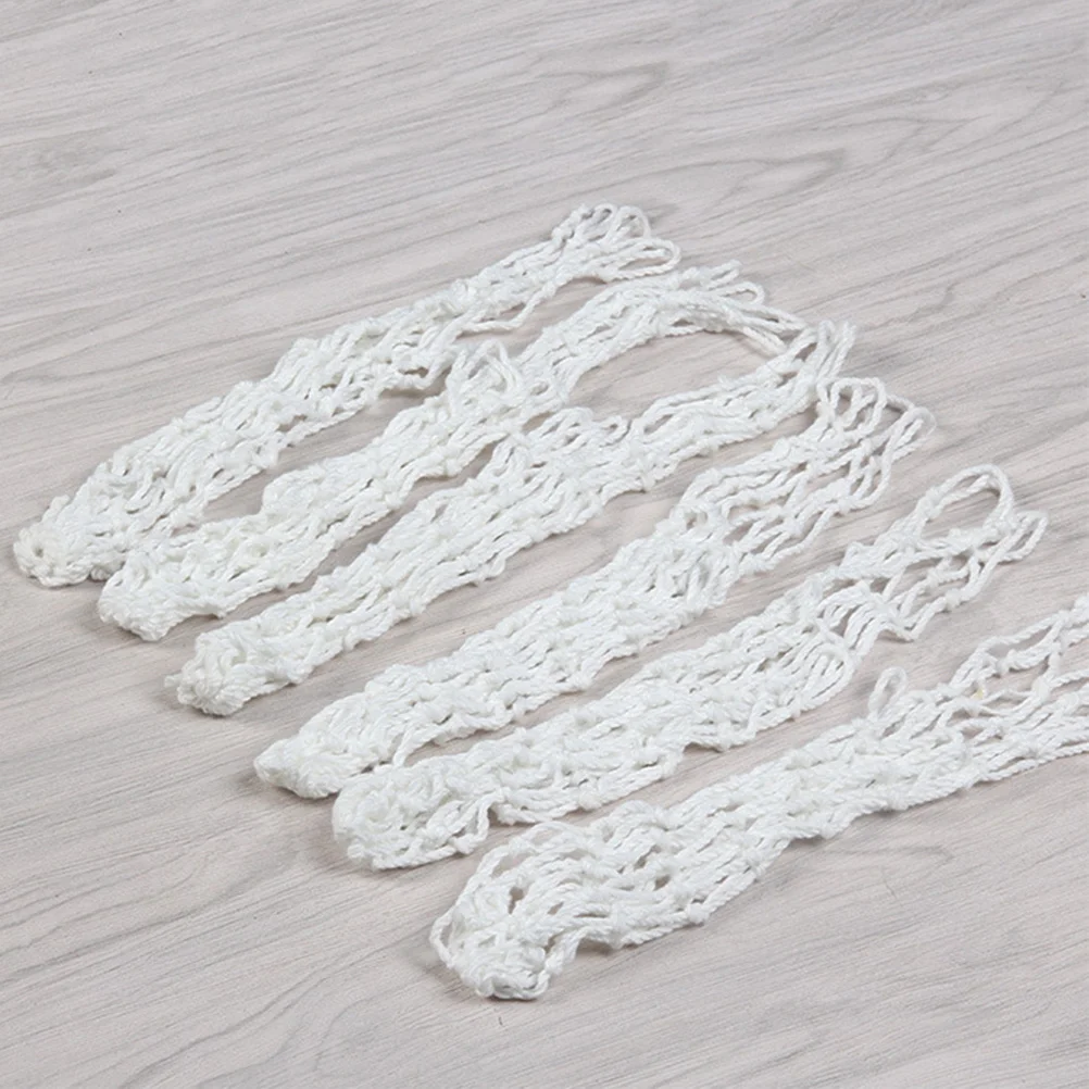 

6 шт. бильярдные сети идеально подходят для замены старых поврежденных столов, подходят для стандартных столов, прочный хлопковый материал, простая установка