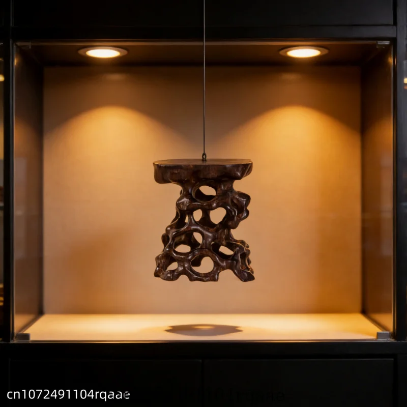 

Деревянная резная подставка из корня дерева - винтажная подставка для кристаллического шара, чайника, бонсай и миниатюрных моделей, декор для домашнего стола.