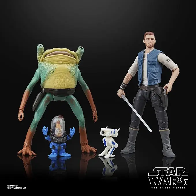 

STAR WARS The Black Series Cal Kestis BD-1 Turgle & Skoova Stev Jedi: Survivor Gaming Greats 6-дюймовая фигурка, 2 шт., подарок