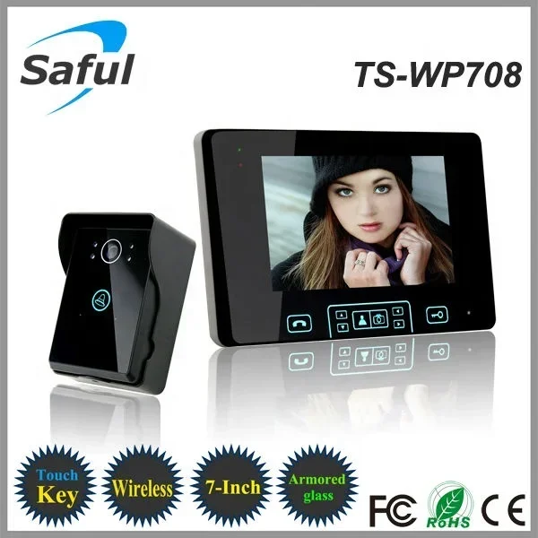

Factory Smart Home Videophone Saful TS-WP708 300m Wireless Video Door Phone