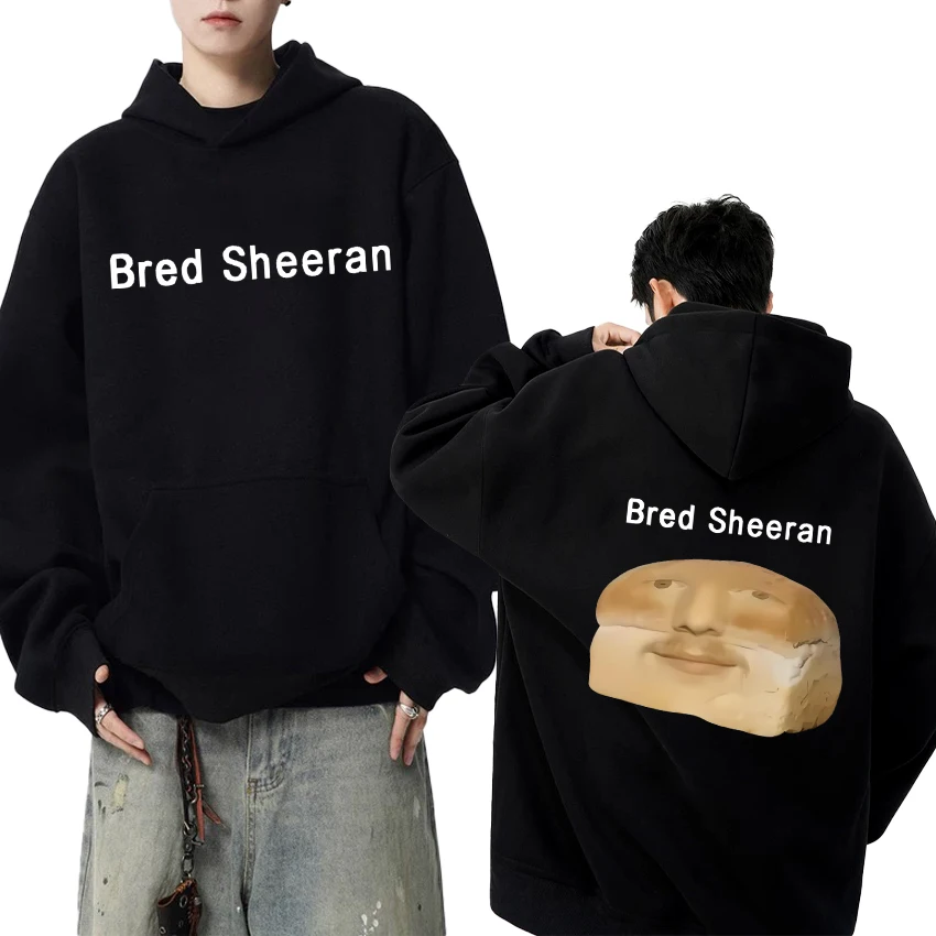 

Funny Humor Ed Sheeran Bead Meme Double Sided Print Sweatshirt Unisex harajuku Hoodie Men women Fleece Casual Winter pullovers
