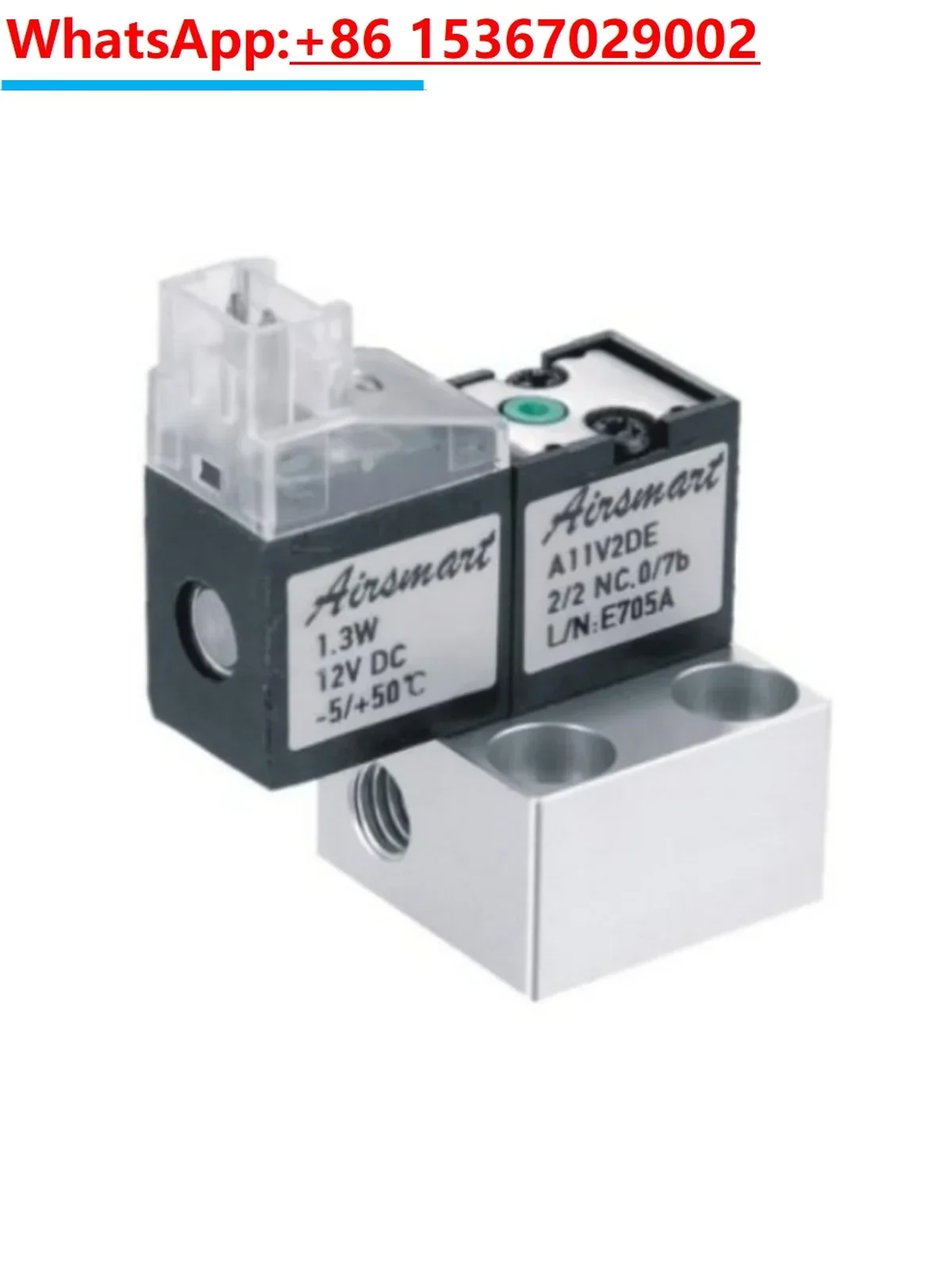 Positive pressure 2-position 2-way solenoid valve normally closed solenoid valve free exhaust micro solenoid valve