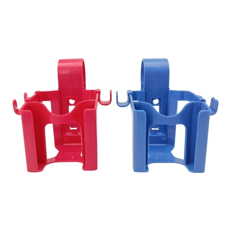 Swimming Pool Cup Tray Set with Front Storage Space, 2 Piece Plastic Hanging Design for Backyard Drinks and Daily Pool Use