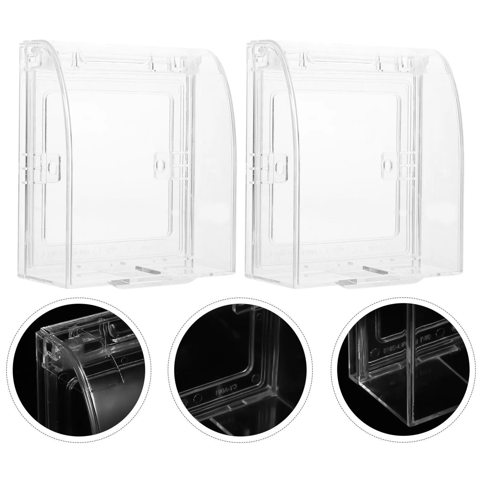 

2Pcs Babyproof Outlet Covers Childproof Plug Protectors Easy Install Sturdy Plastic Electrical Socket Safety Outlet Plugs Covers