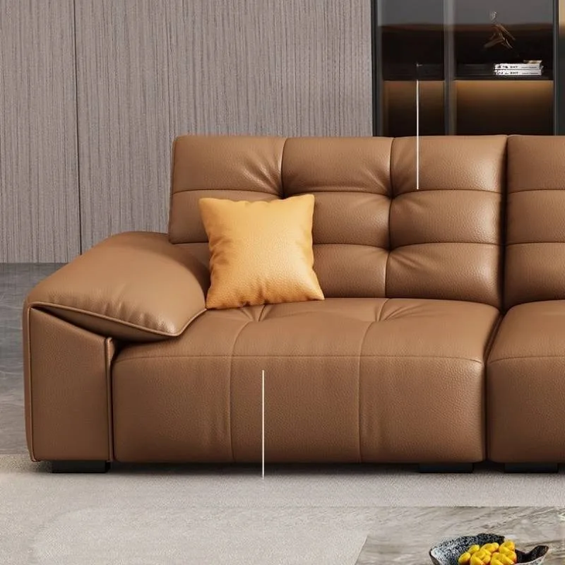 أريكة كرسي كهربائي مقاومة للماء باللون البني، كرسي كهربائي كبير الحجم، كرسي أريكة أثاث Woonkamerbanken الحديث