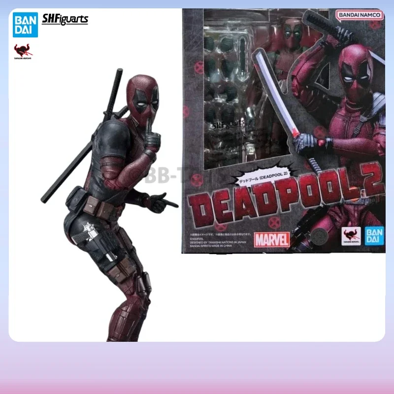 

In Stock Bandai S.H.Figuarts SHF Marvel Deadpool 2 Action Figure Collectible Toys Gift Finished Model Original Box