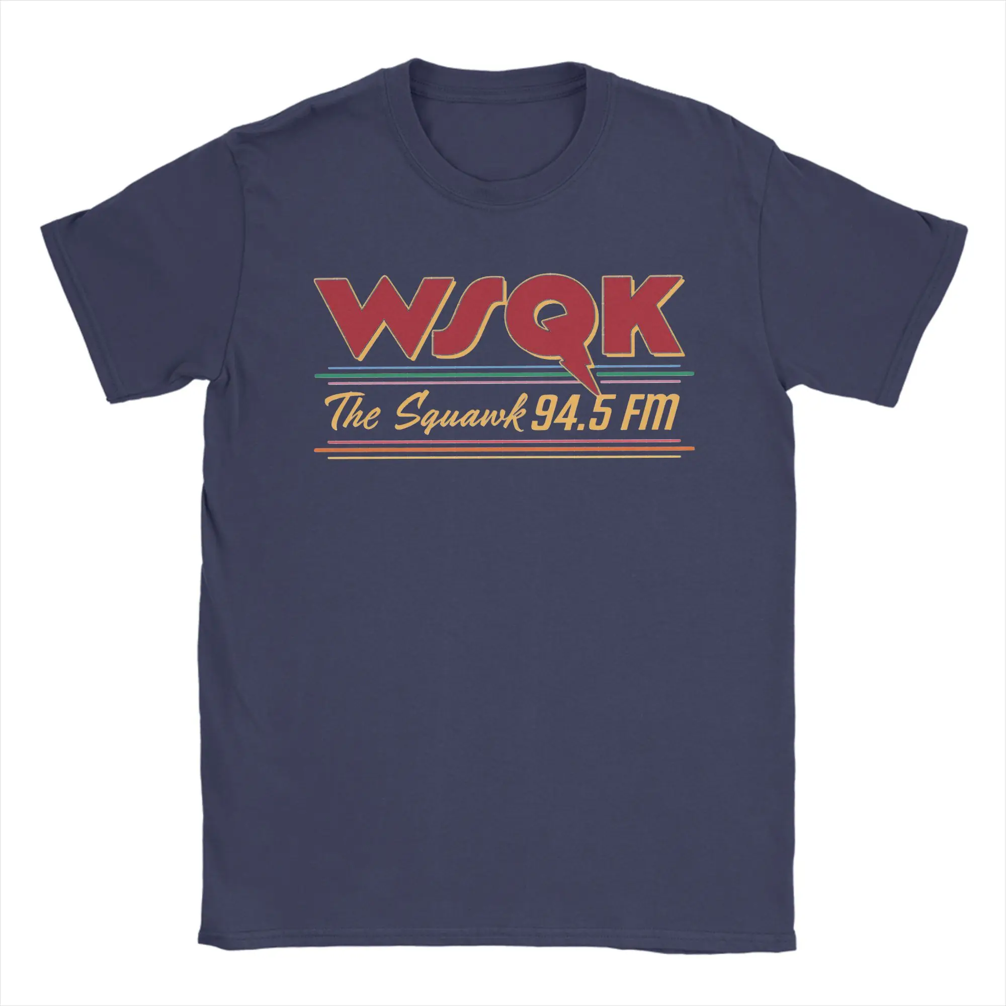 Men's T-Shirt WSQK The Squawk Funny Pure Cotton Tees Short Sleeve Dustin Henderson  T Shirt Crew Neck Tops Birthday Gift