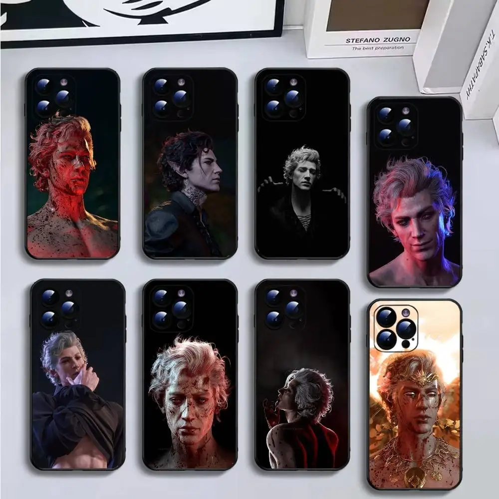 

Astarion B-Baldur's Gate 3) Phone Case For iPhone16,15,14,13,12,11 Plus,Pro Max,XS,X,XR,SE,Mini,8,7,Soft Black Cover