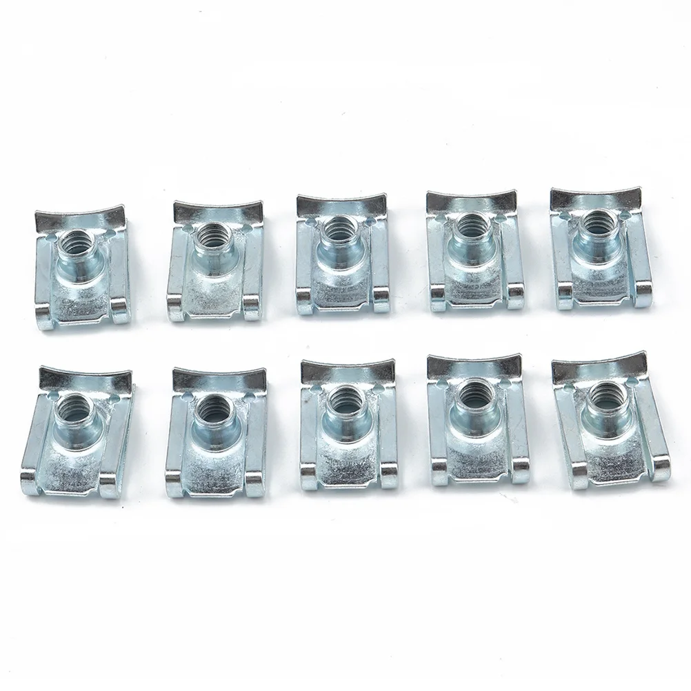 

50pcs Tapping Nut Fasteners Manganese Steel Spire Clip For Panel Bumper Fixing Motorcycle Self Tapping Nut