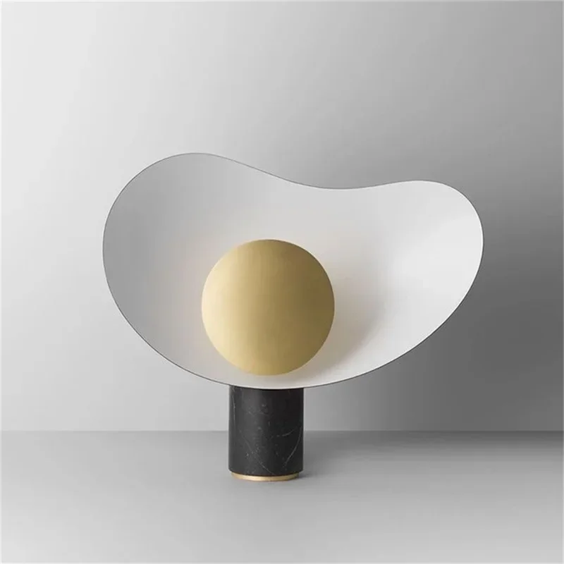 KERWIN hedendaagse Scandinavische creatieve tafellamp LED marmeren bureaulamp voor thuis slaapkamer decoratie