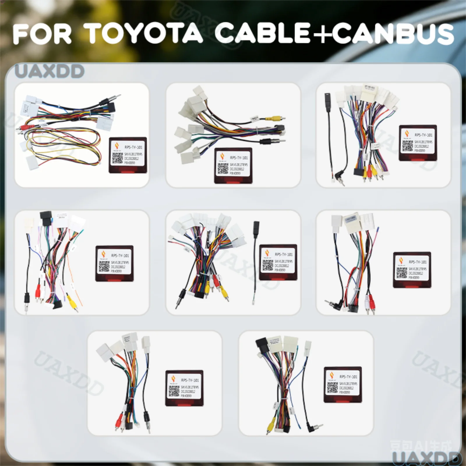 Cable Canbus Wire Electric FOR TOYOTA 2009 Avalon 2014-2019 Prado 2015 Alphard 2018 2023 CAMRY Corolla RAV4 Line Lead 2 Din Car
