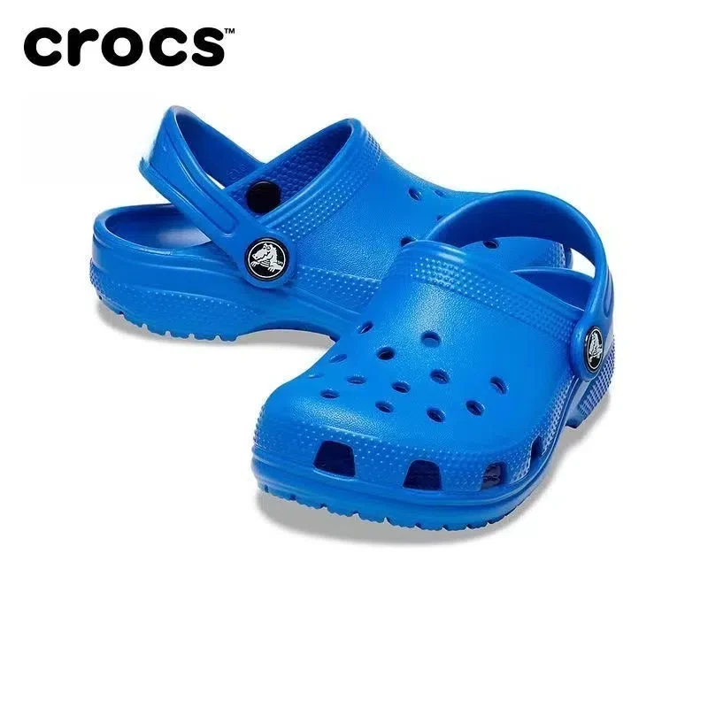 Original Crocs Classic Clog Cute Girls Boys Sandals Children Slippers Kawaii Kid Hole Shoes Non-Slip Beach Home Shoes Gift