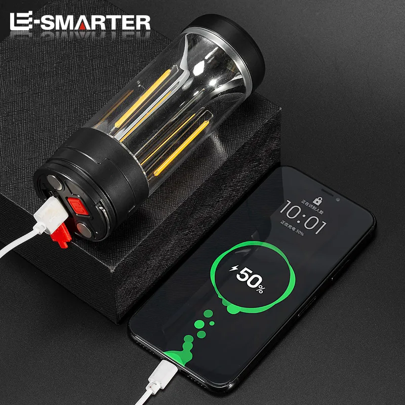 Multifunction USB Charging Camping Lights Waterproof Tent Lamp Outdoor Camping LED Flashlight Hanging Lantern Emergency Lights