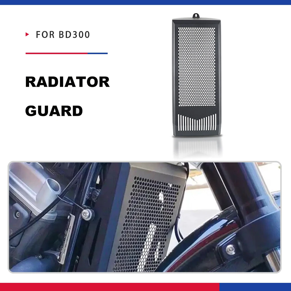 

FOR BENDA BD300 BD 300 Motorcycle Accessories CNC Aluminium Radiator Grille Guard Cover Motorbike Radiator Guard Protector Cover