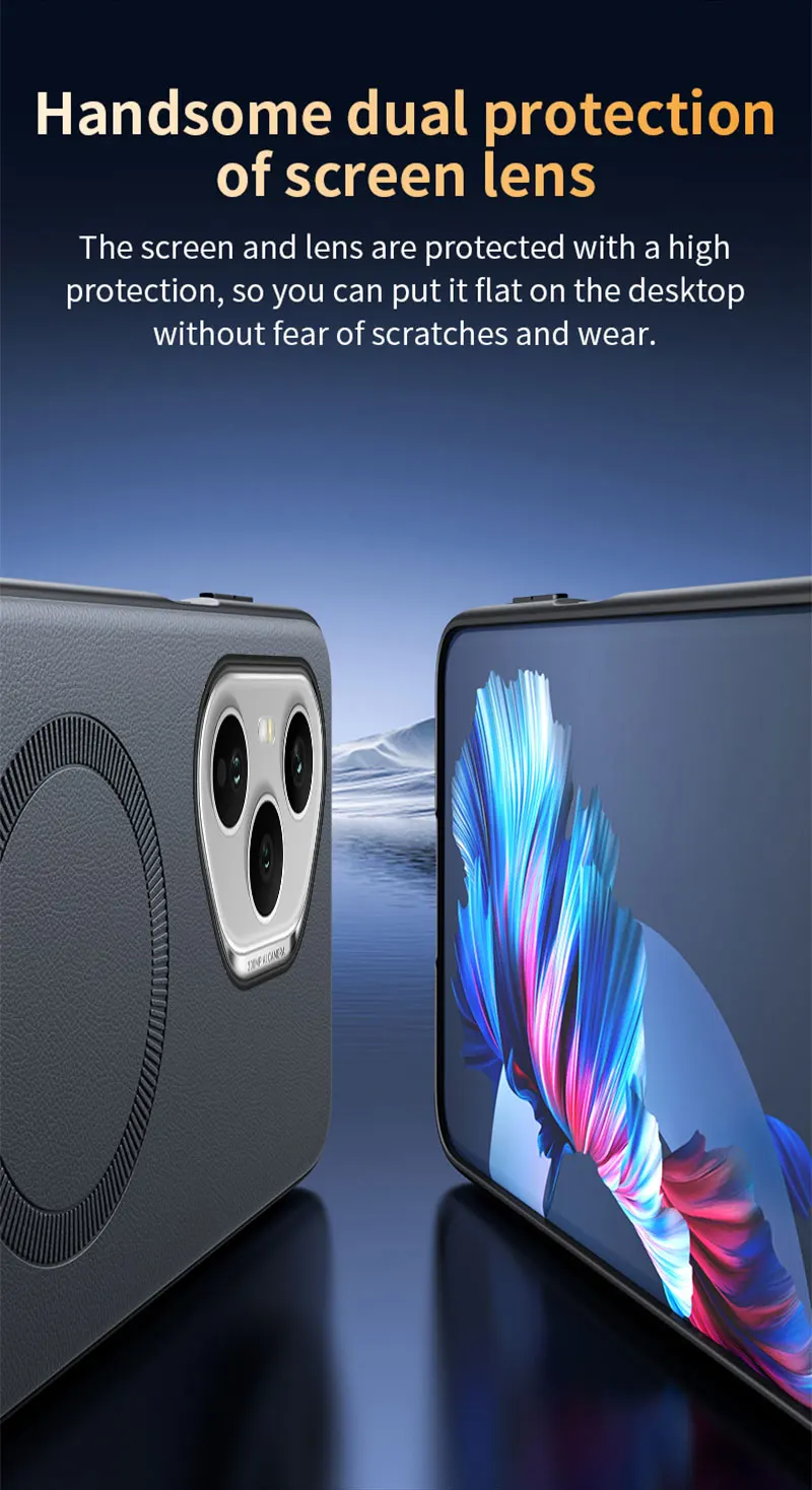 Für Honor 400 Pro Hülle Magnetische Leder-Schutzhülle Für Honor 400 Pro Hochwertige Anti-Fingerabdruck Rutschfeste PC+TPU – Detail 16