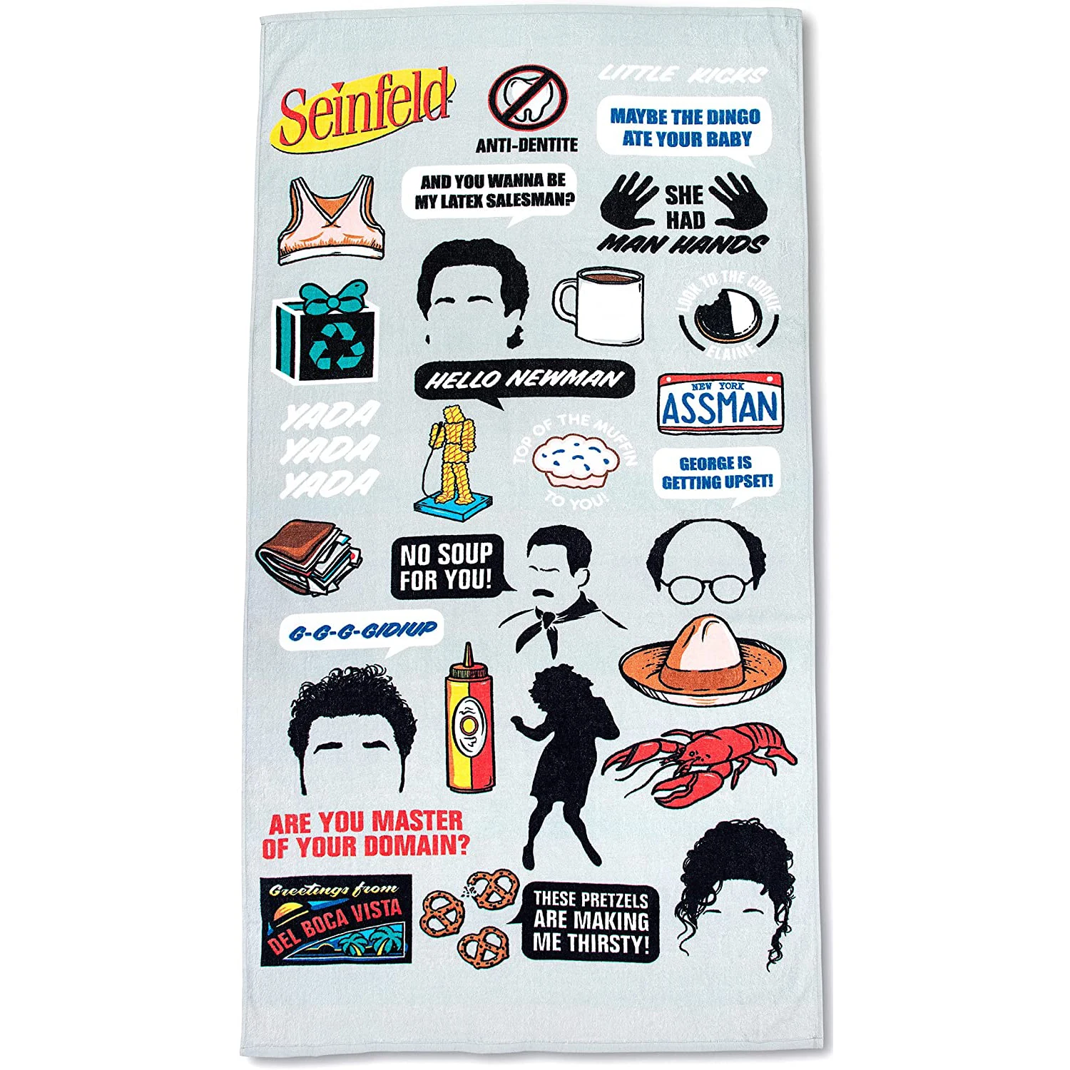 Seinfeld Quick Drying Towel It Can Be Used In Places Like Yoga Fitness Swimming Or Even As A Birthday Gift