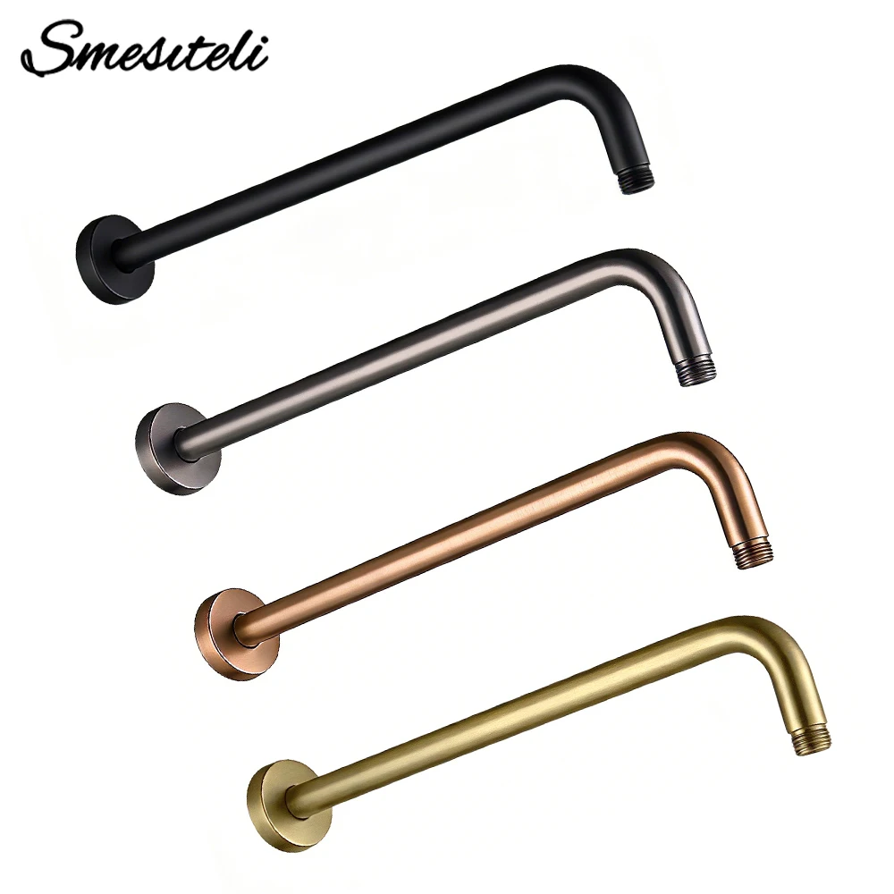 

Держатель для душевой лейки 40 см, латунный, настенный, для душевой системы, не ржавеет