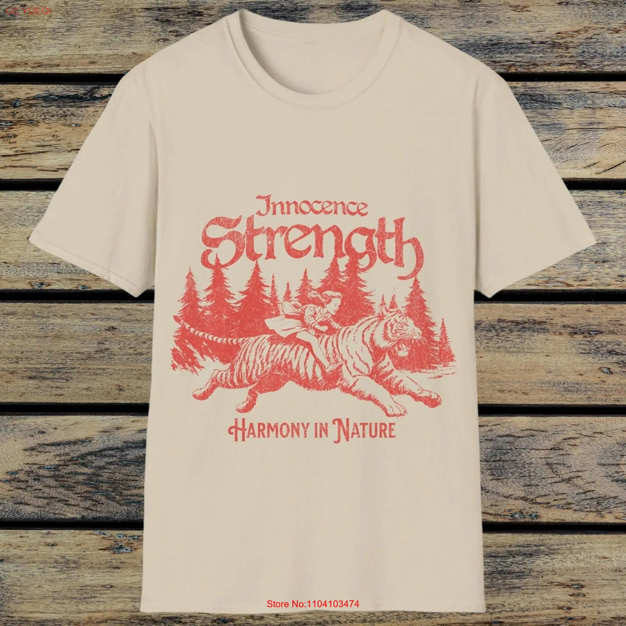 Innocence Strength Harmony In Nature T Shirt Lover Wilderness Inspired long or short sleeves