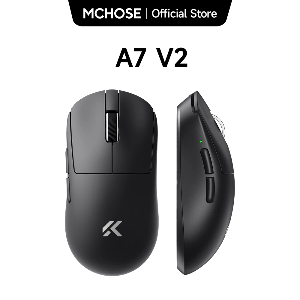 

MCHOSE A7 V2 Ultra Plus Lightweight Wireless Gaming Mouse Dual 8,000Hz Polling Rate PAW3950 TI Gaming Esports Office Mouse