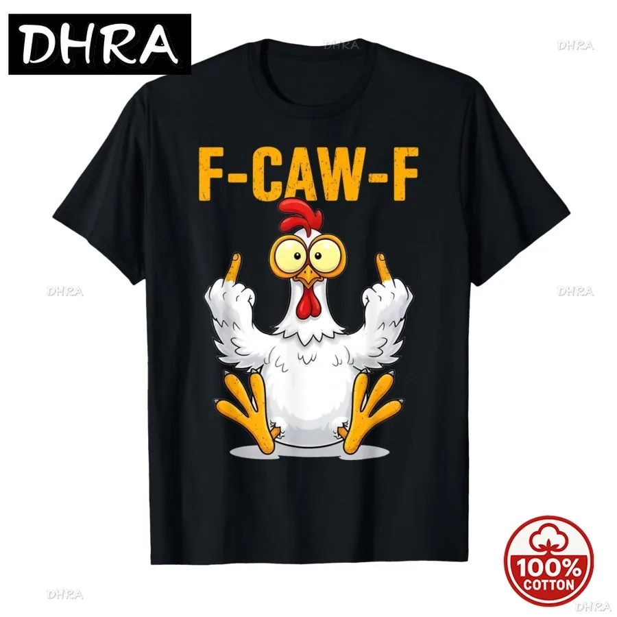 

Funny F-Caw-F Chicken FCAWF Chicken Meme T-shirt For Men Women 100% Cotton T Shirts Short Sleeve Tops