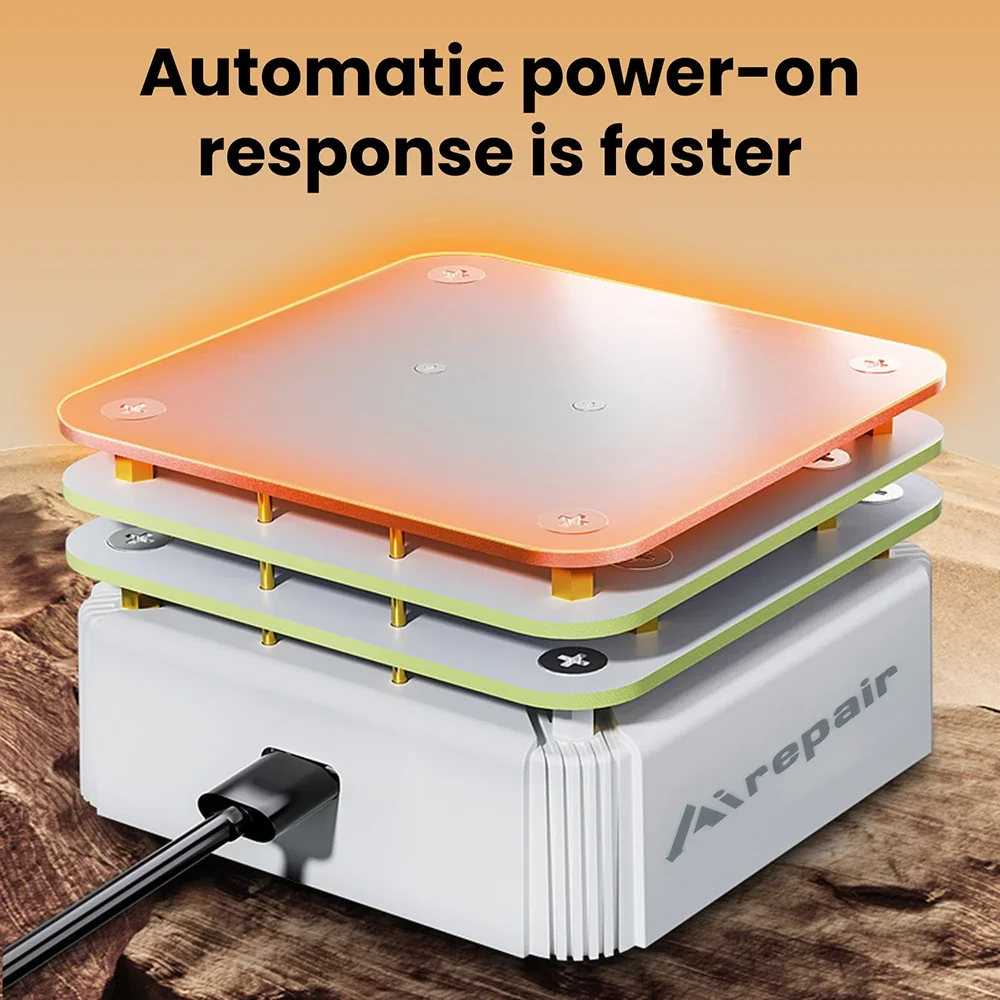 Mini Stazione di Saldatura Digitale a Temperatura Costante, Pad Riscaldante Regolabile PD65W 20V, Strumenti di Saldatura Portatili Tipo C