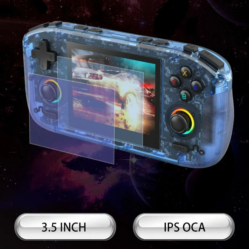 RK35H وحدة تحكم ألعاب محمولة ريترو 64 جيجابايت 20000 + ألعاب كلاسيكية شاشة IPS 3.5 بوصة للاعبين لينكس #6