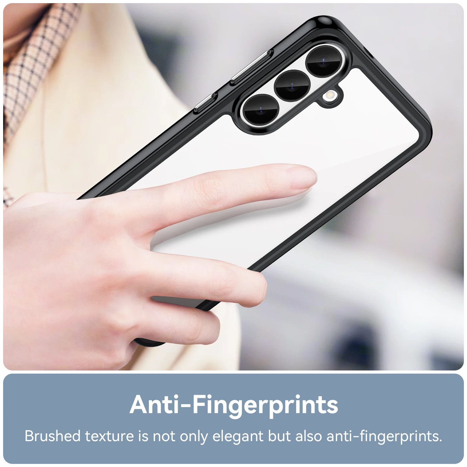 Clear Case For Samsung Galaxy S26 FE Cover Samsung Galaxy S26 S25 FE Fundas Coque Hard Translucent Soft TPU Frame Phone Bumper