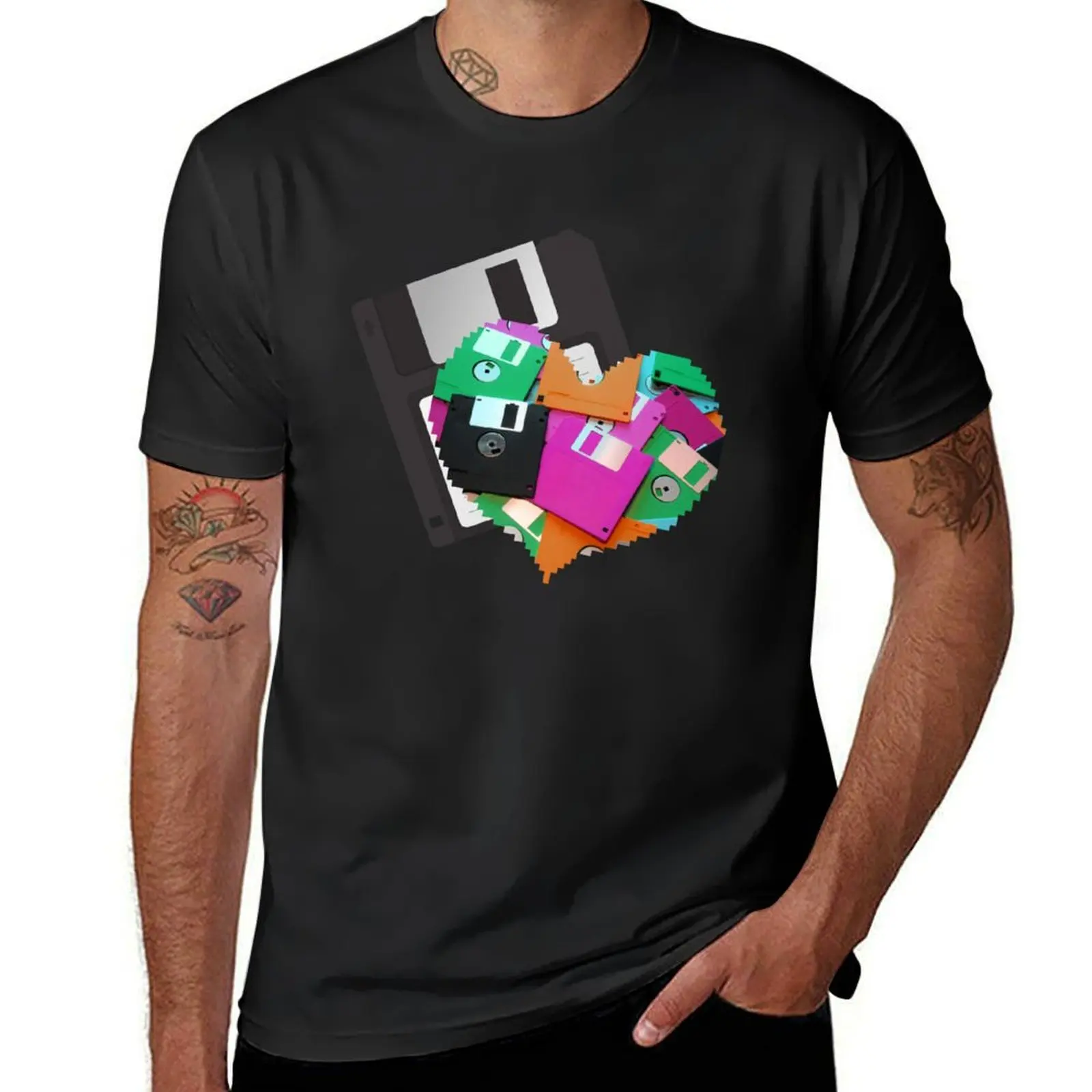 Floppy Disk Fever T-Shirt vintage clothes funnys cute tops Short sleeve tee men