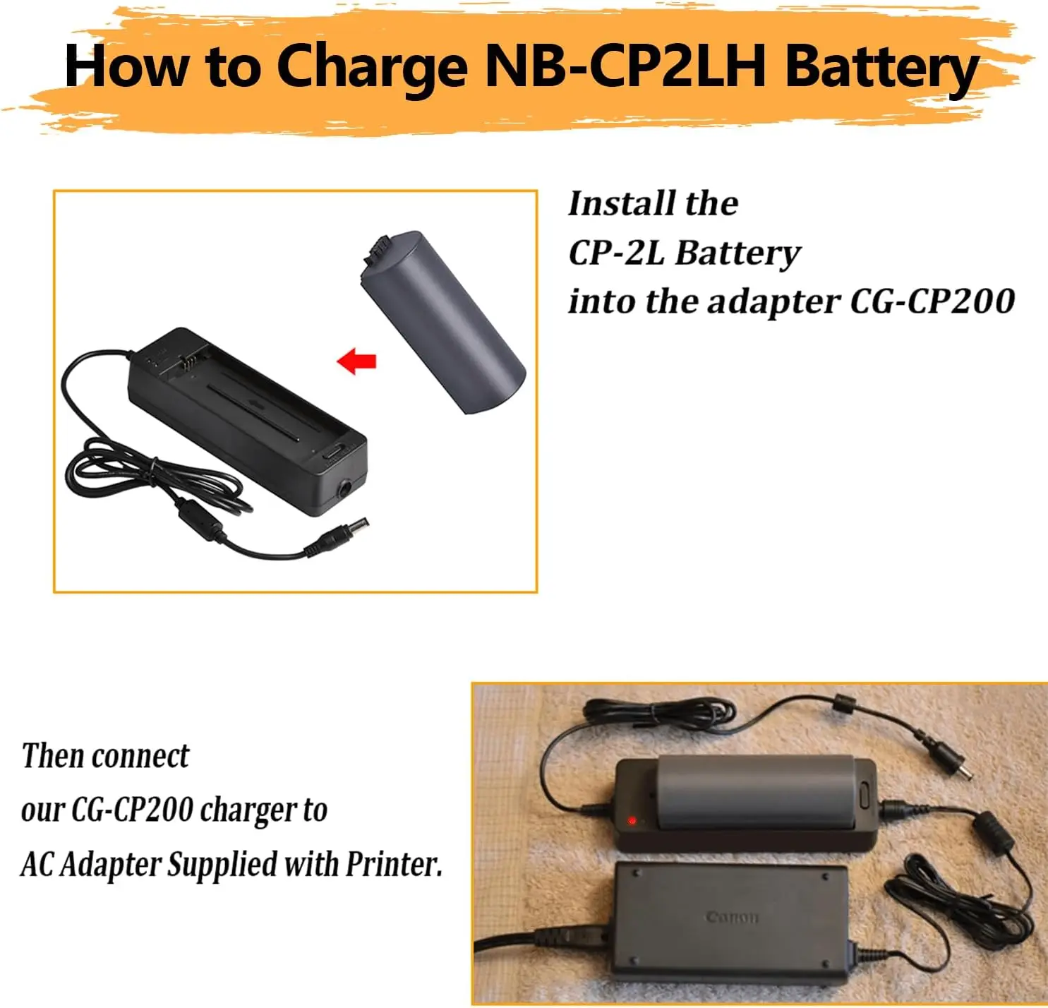 For Batmax NB-CP2L Battery Charger for Canon SELPHY CP1500 CP1300 CP1200 CP910 CP900 CP800 CP790 CP780 CG-CP200 NB-CP1L NB-CP2LH view 6