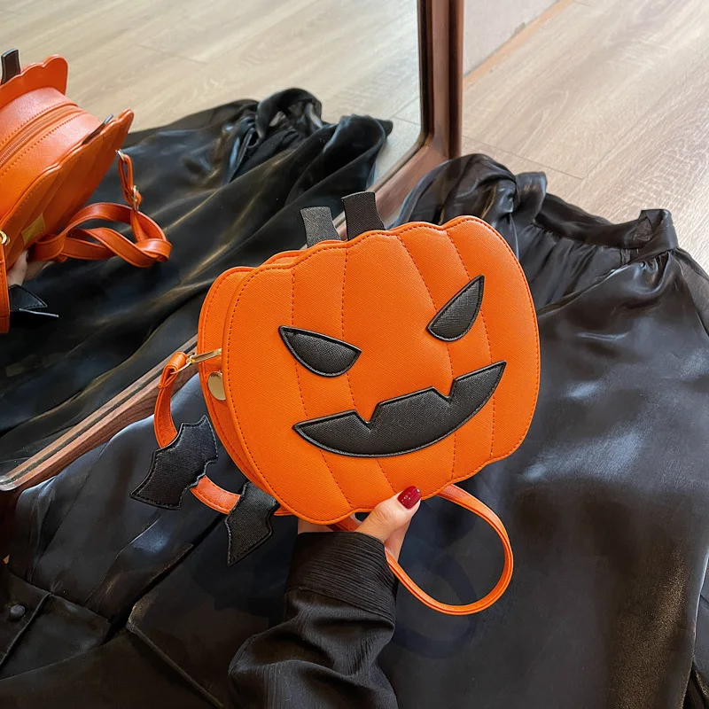 

2025 Pumpkin-shaped Crossbody Bag for Women Artisan Whimsical Shoulder Purse with Adjustable Strap Versatile Day-to-Night Bag
