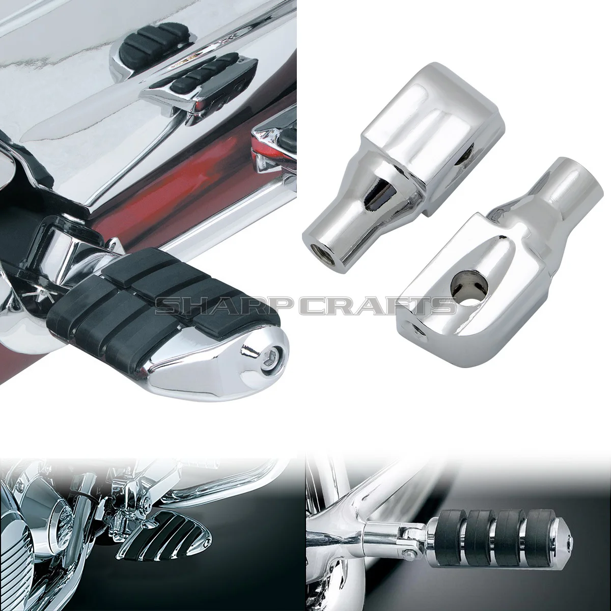 For Yamaha V-Star Virago 250 VSTAR Front Rider Foot Peg Mount Adapters Installation Connectors For Highway Footrests Footpegs