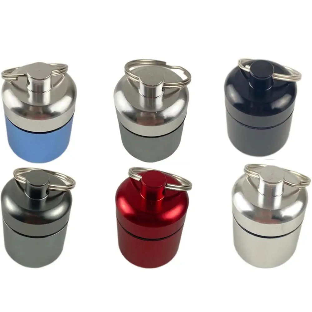 EDC الطب حالة المفاتيح الطب زجاجات تخزين زجاجة جافة حبوب منع الحمل علبة الإسعافات الأولية مقاوم للماء خزان الختم صندوق حبوب منع الحمل