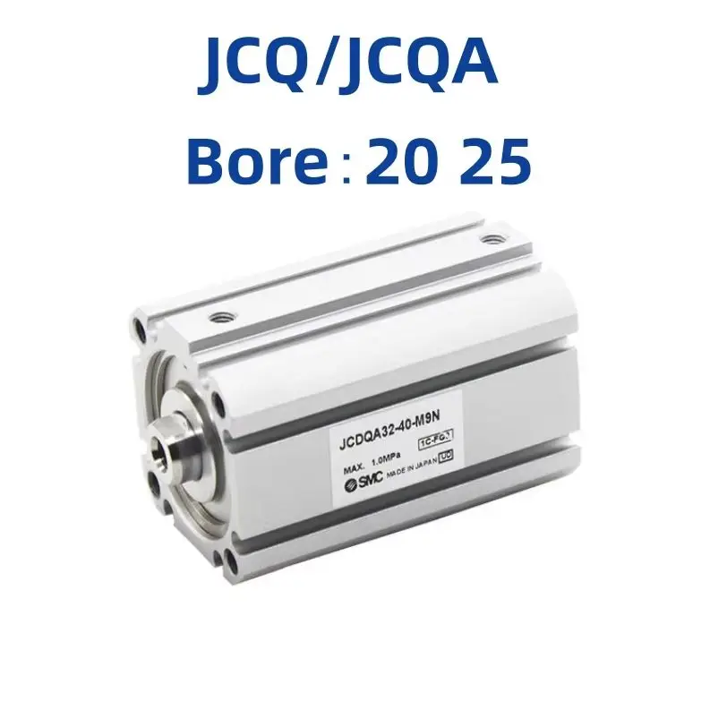 

JCQ JCQA JCDQ JCDQA Диаметр 20 25 Компактный цилиндр SMC двойного действия с одним штоком JCQ20-15 JCDQ25-10 JCQA20-15 JCDQA25-20