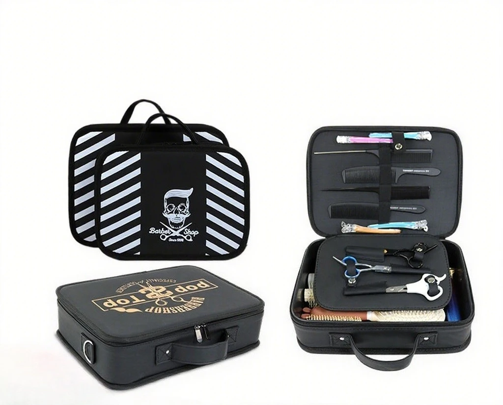 Barber Salon Haridressing Bag Haircut Scissors Bag Multi-Function Storage Organizer Clippers Combs Hair Styling Accessories Case