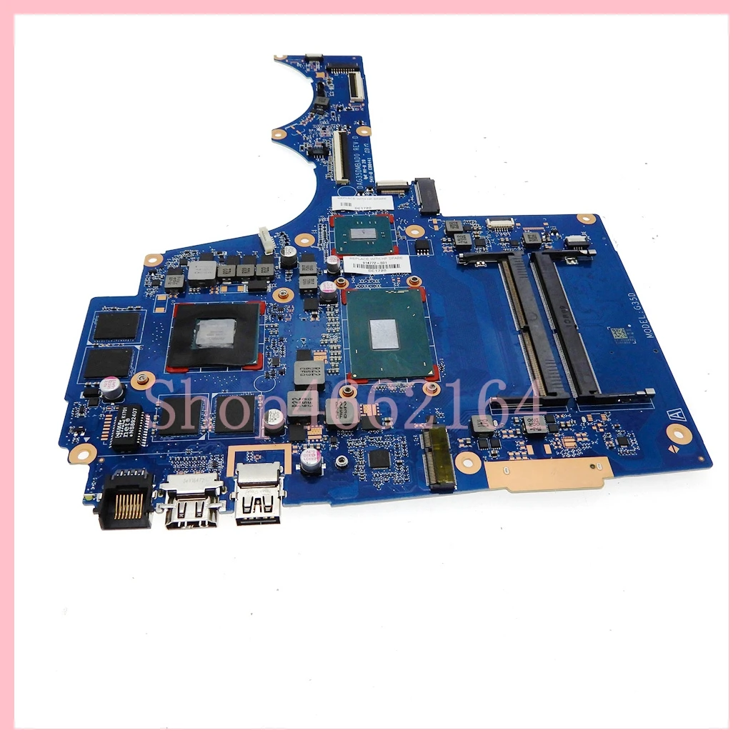 Imagem -03 - Placa-mãe Portátil para Notebook hp Placa-mãe Tpn-q173 15-ax 15-bc Dag35dmbad0 I77700hq Cpu Gtx1050 Gtx1050ti Gpu