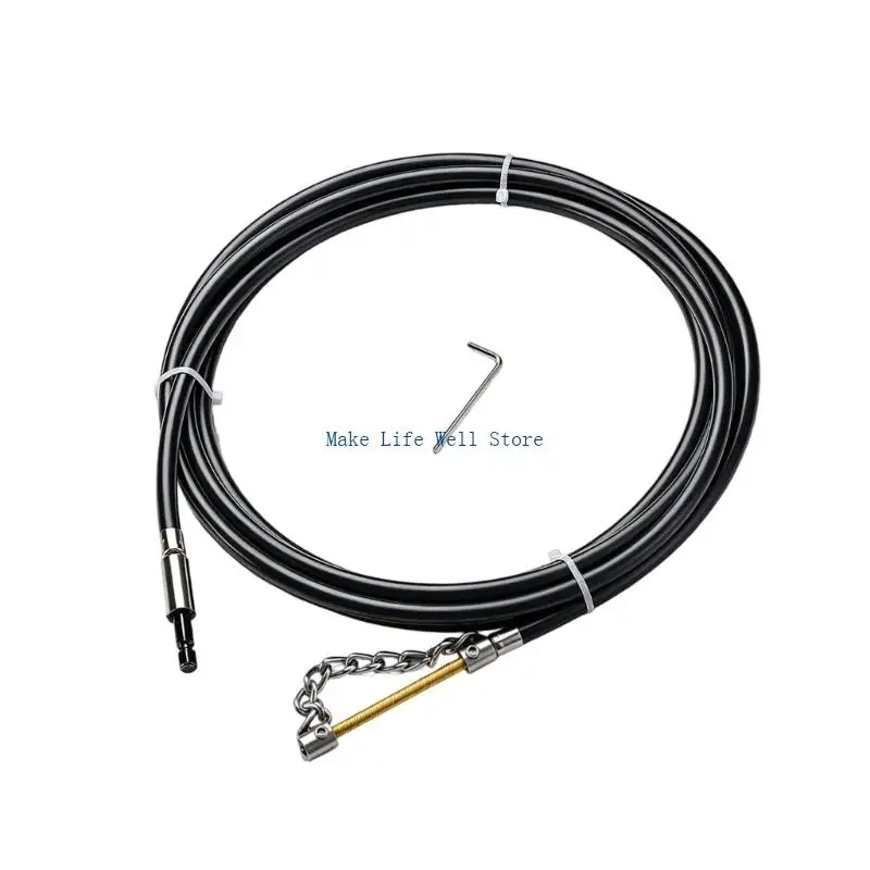  Corrosion Resistant Plumbing Snake With Ergonomic Handle Multipurpose Drain
