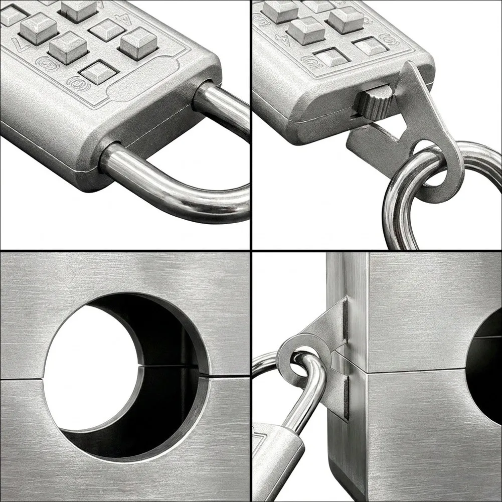Stainless Steel Exterior Tap Lock Designed for Permanent Installation on Outdoor Faucets to Limit Unauthorized Water Consumption