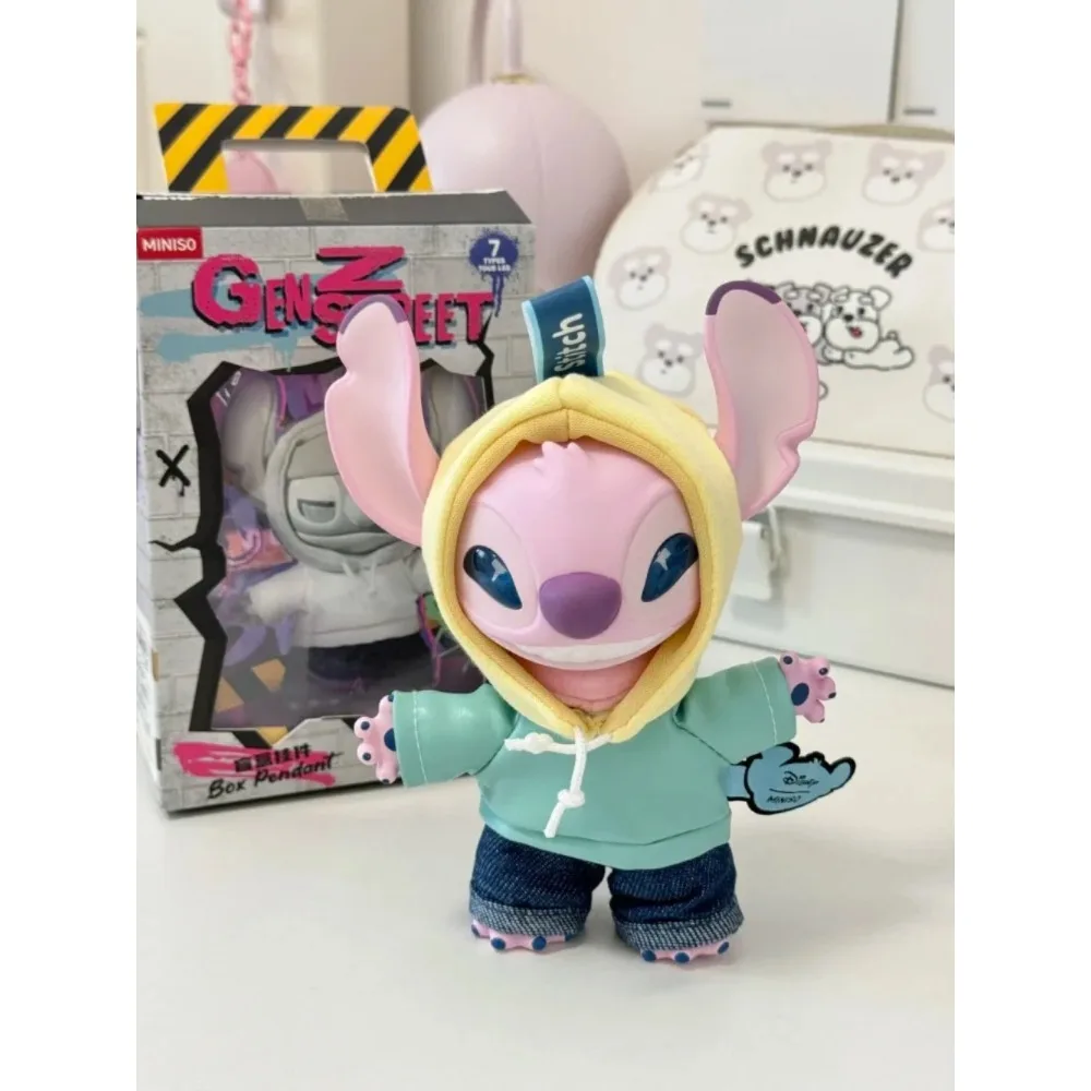 Cartoon STC Street Series Vinyl Blind Box Joint Beweegbare Stitch Model Rugzak Hanger Verjaardagscadeau Bureau Auto Pop Decoratie