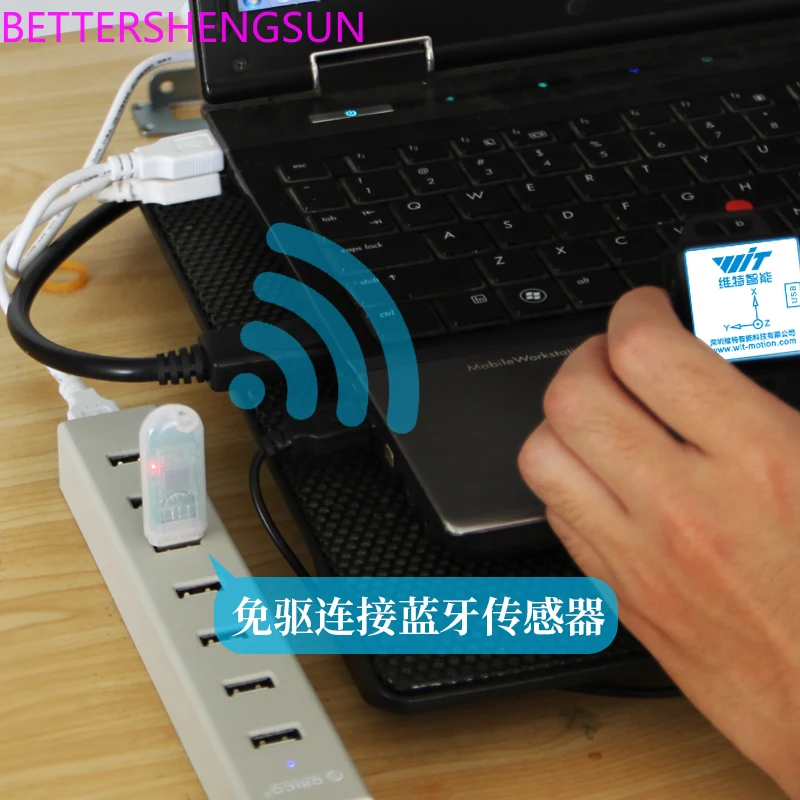 Smart Drive-Free USB-HID Serial Port Bluetooth 2.0 Adapter Attitude Sensor Dedicated Wireless Module