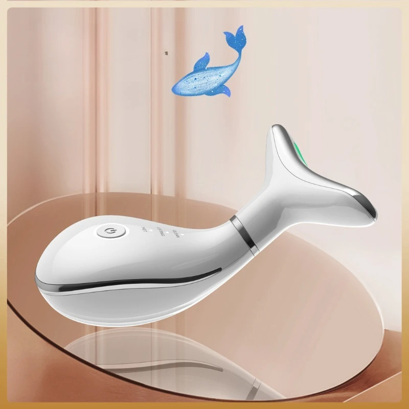 Microcurrent EMS Neck & Facial Massager,7-Color Light Therapy&Constant Heat Infusion,Durable Long-Lasting Beauty Device for Home view 6