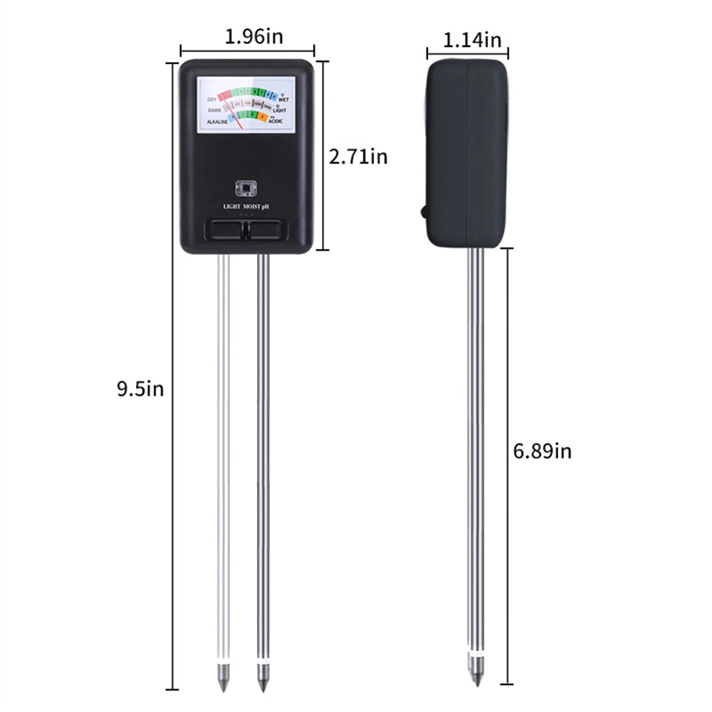 3 w 1 Wielofunkcyjny Tester Gleby Wilgoć/PH/Tester Światła Czujnik Analizator Narzędzie Do Monitorowania Ogrodnictwo Soli Analizator