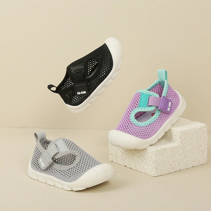 Zapatos informales de suela blanda para bebé, calzado antideslizante de malla para caminar, sandalia deportiva para niño y niña, novedad de verano